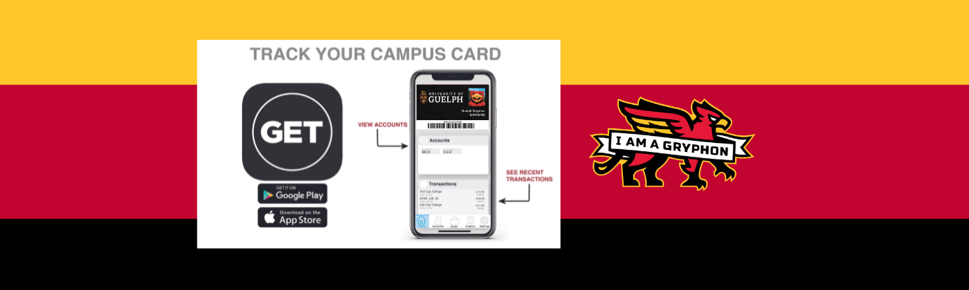 Image of meal plan transactions on GET Mobile app
